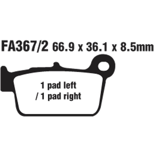 EBC EBC Brake Pads FA367/2TT
